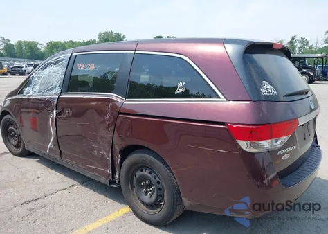 2014 Honda Odyssey Lx z USA, uszkodzony, nr VIN 5FNRL5H21EB043630